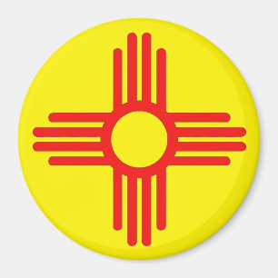 New Mexico's Zia Sun Symbol Magnet