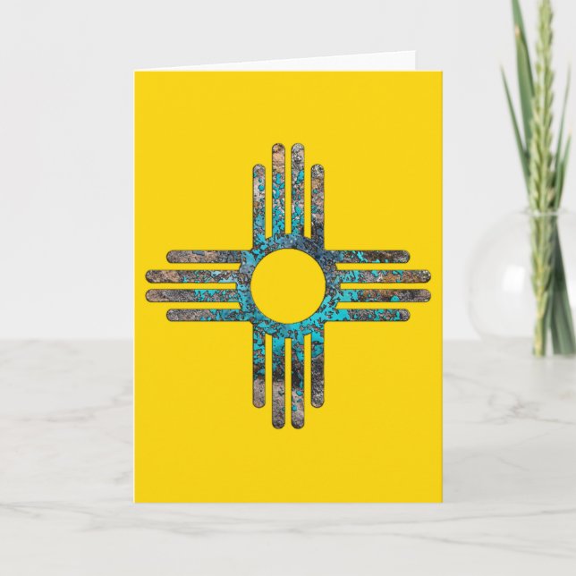 New Mexico's Zia Sun Symbol Talking Canyons, NCard Card (Front)