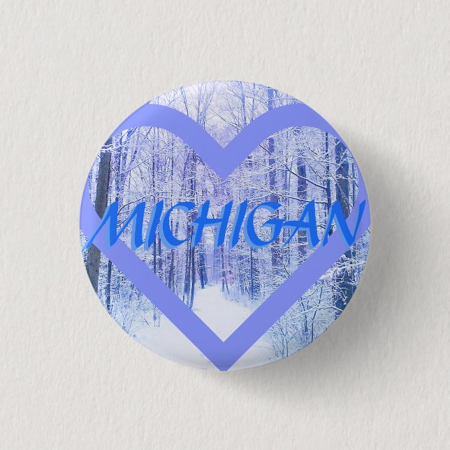 NEW MICHIGAN WINTER PERIHEART PIN (Front)