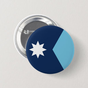 New Minnesota Flag 6 Cm Round Badge
