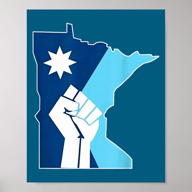 New Minnesota Rebel State Flag Poster (Front)