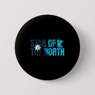 New Minnesota State Flag Mn Star Of The North Map 6 Cm Round Badge