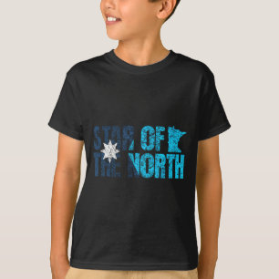 New Minnesota State Flag Mn Star Of The North Map T-Shirt