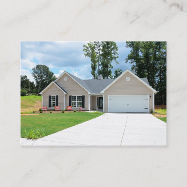 New model home business card (Front)