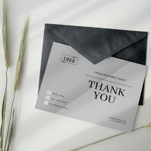 New Modern Elegant Thank You Card 