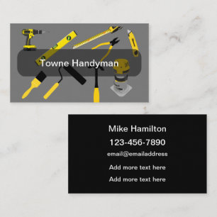 New Modern Handyman Service Business Cards