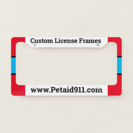 New Modern License Plate Frame