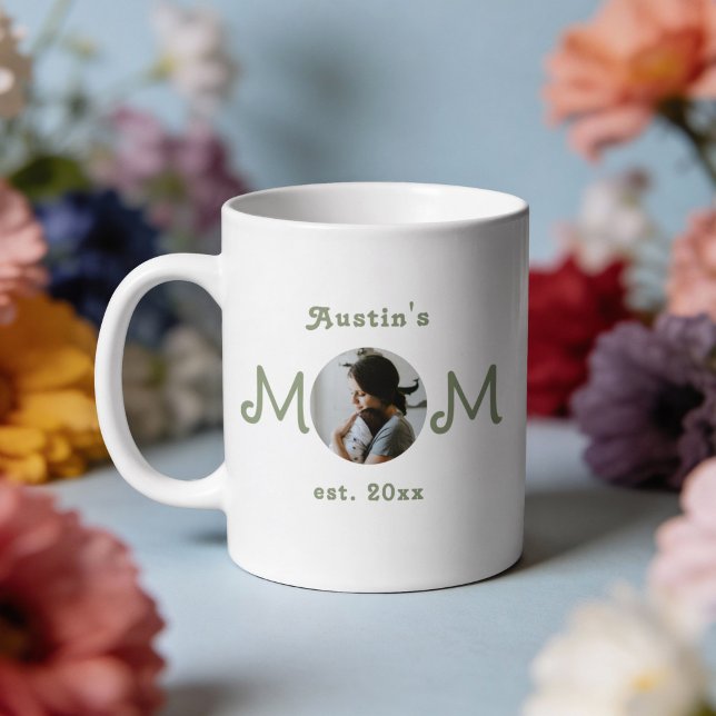 New Mom Established First Mothers Day 2 Photo Mug (Creator Uploaded)