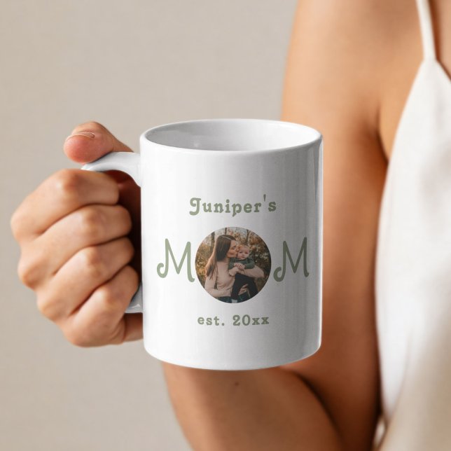 New Mom Established First Mothers Day Photo Mug (Creator Uploaded)