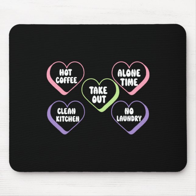 New Mom Valentines Day Things Moms Like Mommy And  Mouse Mat (Front)
