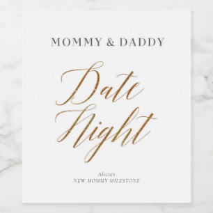 New Mommy Moments Date Night Wine Labels