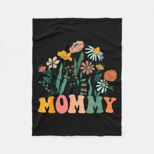 New Mommy Wildflower First Birthday & Baby Sho Fleece Blanket