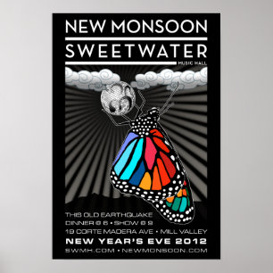 New Monsoon New Year's Eve 2012 Poster 13"x19"