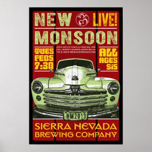 New Monsoon Sierra Nevada Brewing CO 2013 Poster