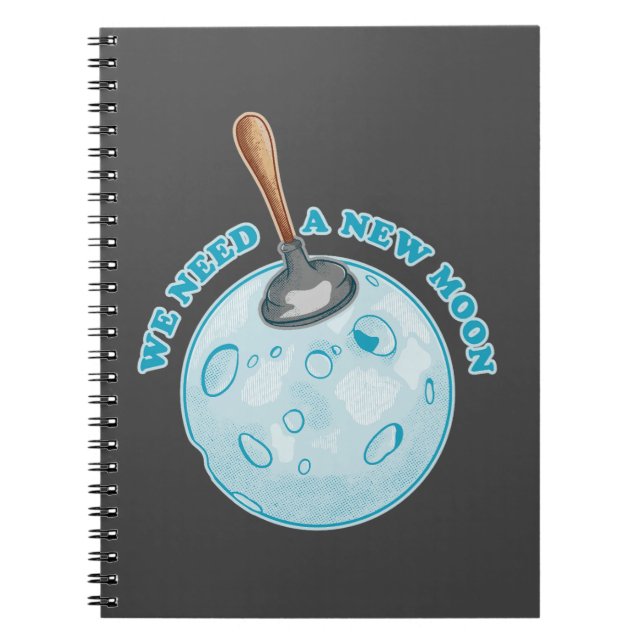 New moon astrology astronomy notebook (Front)