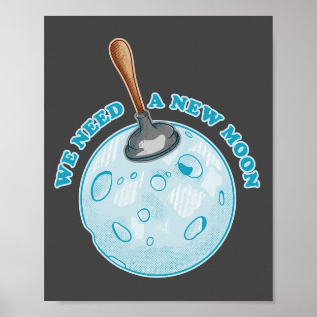 New moon astrology astronomy poster (Front)