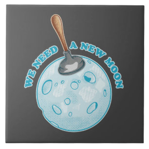 New moon astrology astronomy tile