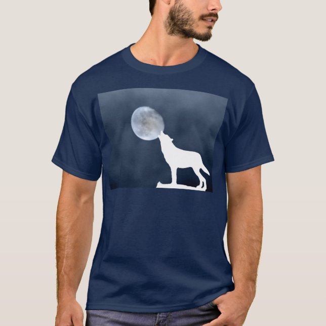 New Moon - howling wolf T-Shirt (Front)