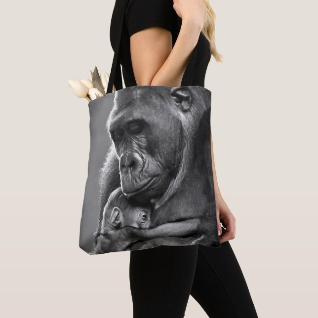 New Mother Gorilla Tote Bag (Close Up)