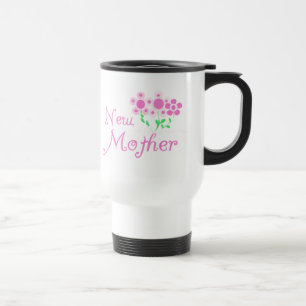 New Mother Pink Flowers T-shirts and Gifts Travel Mug