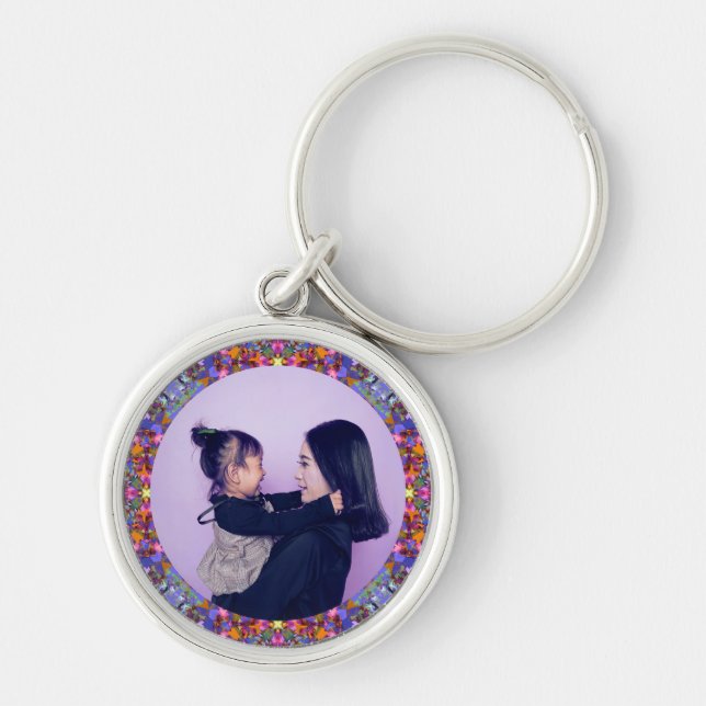 New Mother’s Day Mum Mummy Baby Child Photo Gift  Key Ring (Front)