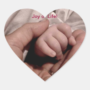 New Mum and Baby - Joy of Life Heart Sticker