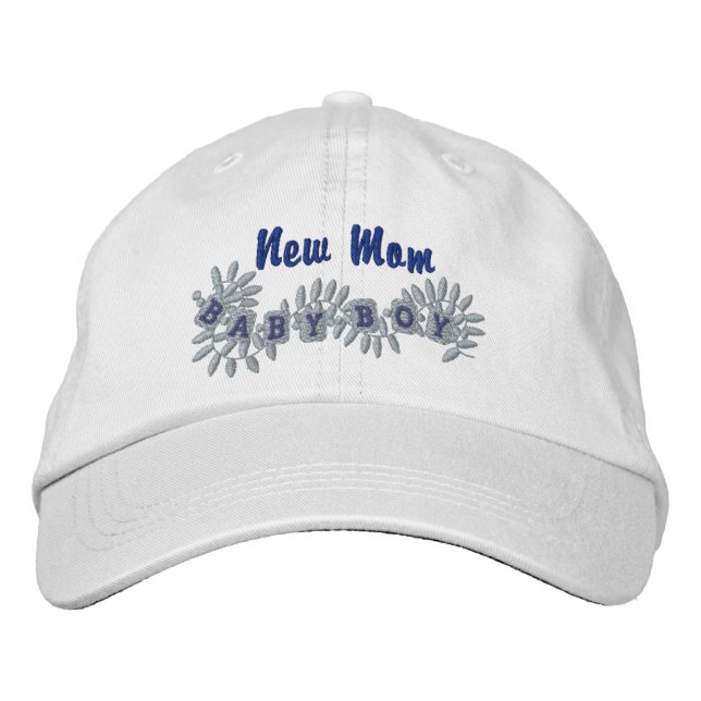 New Mum -Boy Embroidered Hat (Front)