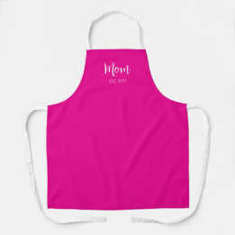 New Mum Cute Hot Pink Mother's Day Kitchen Apron