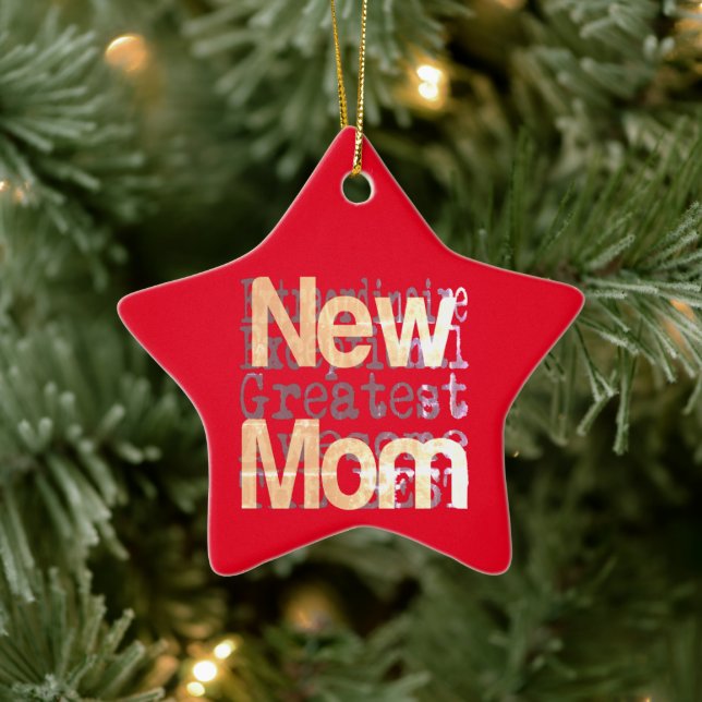 New Mum Extraordinaire Ceramic Ornament (Tree)