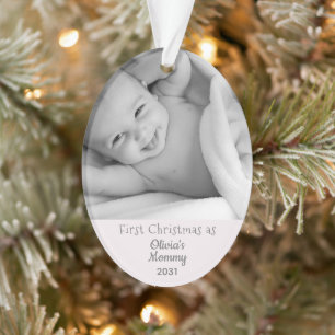 New Mum First Christmas as Mummy Personalised Ornament