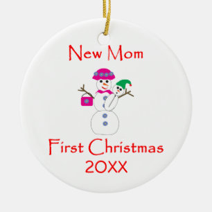 New Mum First Christmas Ceramic Tree Decoration