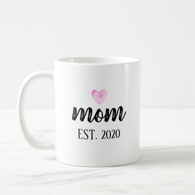 New Mum Gift Mum Baby Shower Gift Personalised Coffee Mug (Left)