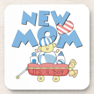 New Mum It's a Boy Gifts Coaster