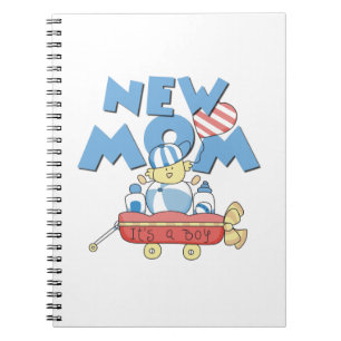 New Mum It's a Boy Gifts Notebook