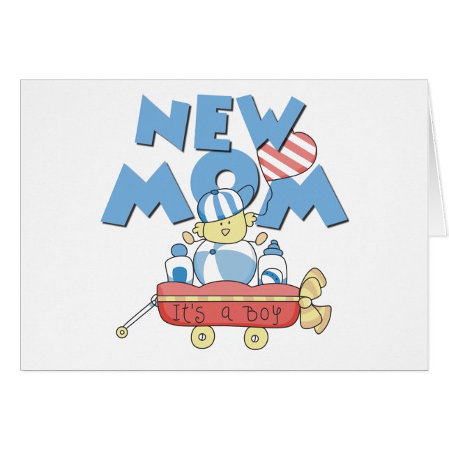 New Mum It's a Boy Tshirts and Gifts (Front Horizontal)