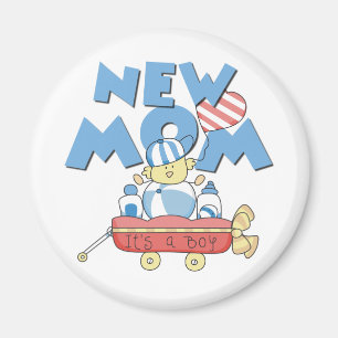 New Mum It's a Boy Tshirts and Gifts Magnet