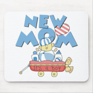 New Mum It's a Boy Tshirts and Gifts Mouse Mat