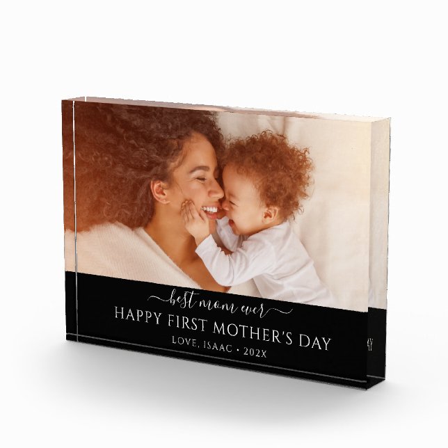 New Mum Mother's Day Personalised Photo Plaque (Right)