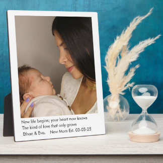 New Mum| One photo |Mother's Day Gift Plaque