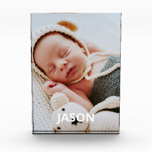 New Mum Personalised Cute Baby Photo Block