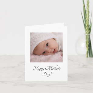 New Mum Simple Photo Mother's Day  Card