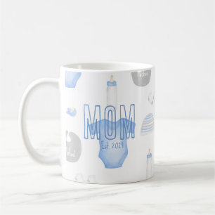New Mum Year Established with Baby's Name Coffee Mug