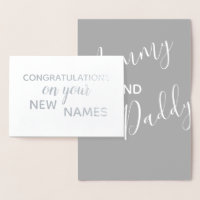 New Mummy & Daddy Congratulations Elegant Brush