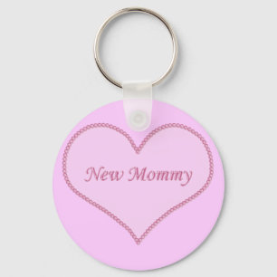 New Mummy Keychain, Pink Key Ring