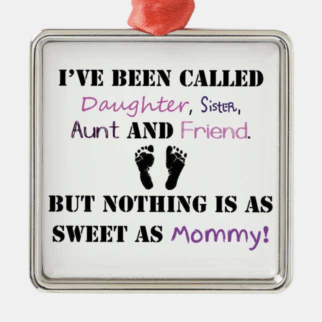 New mummy metal tree decoration (Front)