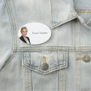 NEW! Name Tag - 3" X 2" Oval