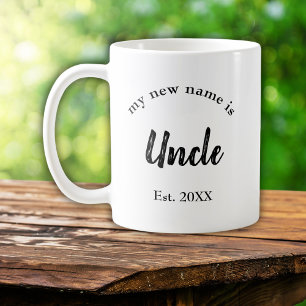 New Name Uncle Script Typography Coffee Mug