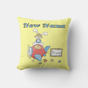 New Nana of Boy Aeroplane Gifts Cushion