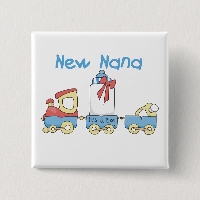 New Nana - Train Tshirts and Gift 15 Cm Square Badge (Front)