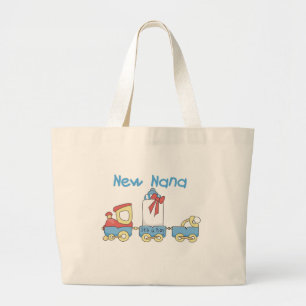 New Nana - Train Tshirts and Gift Large Tote Bag